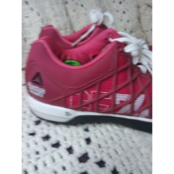 Reebok Womens Shoes Crossfit Maroon Sz‎ 7 M Athletic Sneaker Pre Owned Clean Gym - Picture 11 of 14